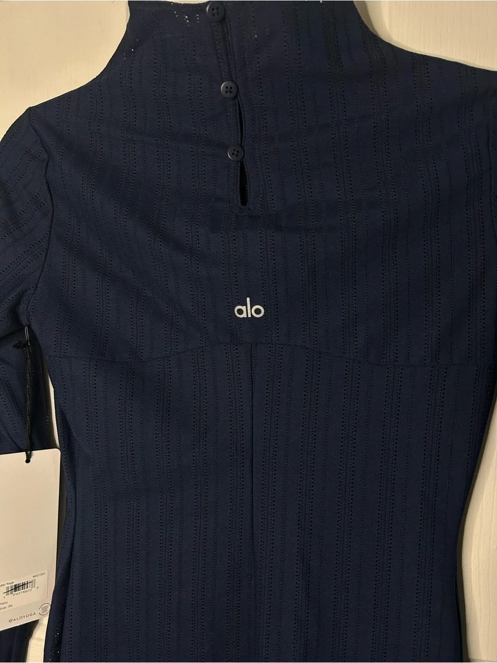 NWT ALO Yoga Euphoria Long Sleeve Dress- Navy/ Size X-Small